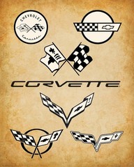 Corvette Patent Prints Set of 4 – 8×10 Unframed Posters for Man Cave Car Lovers