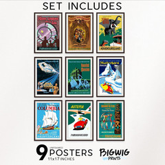 Vintage Disney Posters – Disneyland Ride Posters, Disney Home Decor Adult, Vinta