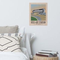Ross-Ade Stadium Purdue Boilermakers Premium Matte Poster