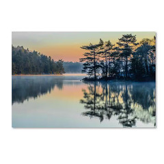 22 In. X 32 In. before People Wake by Benny Pettersson Framed Nature Canvas Wall