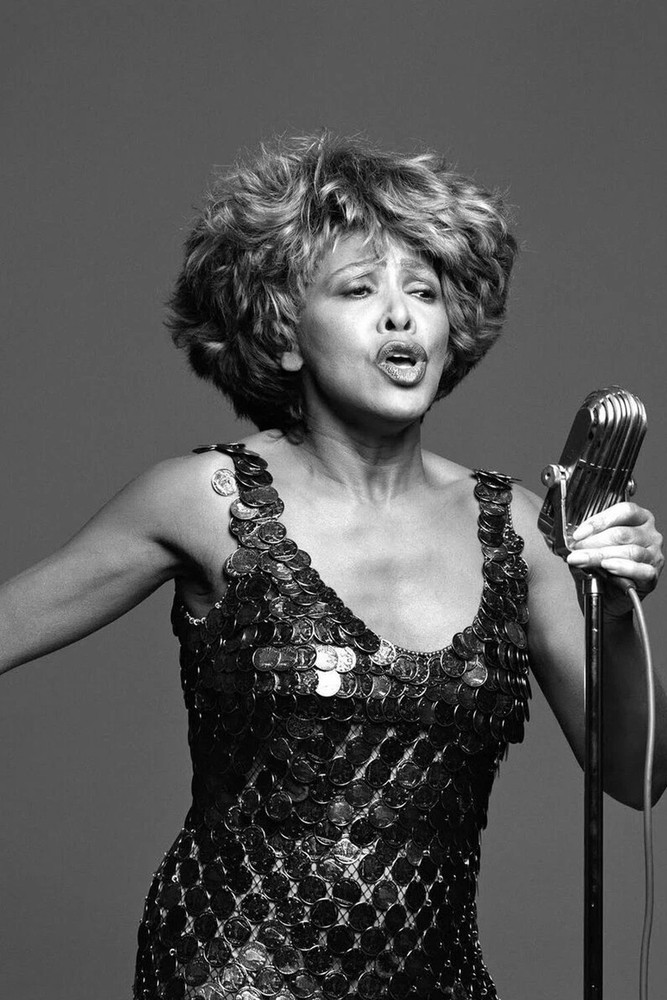 New Popular Tina Turner Singing Short Hair Black And White POSTER YG217