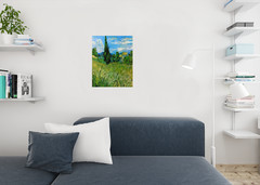 Vincent Van Gogh Green Wheat Field with Cypress Van Gogh Wall Art Impressionist