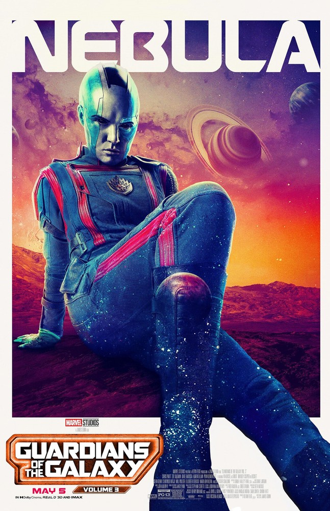 AA1769 Guardians of the Galaxy Vol 3 Film 2023 Nebula Movie Poster 11×17