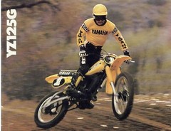 1980 Yamaha YZ125G MX Motocross POSTER 24 X 36 INCH Sweet!