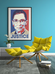 Ruth Bader Ginsburg Justice Pop Art Portrait RIP RBG Supreme Court Poster 12×18