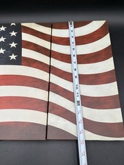 American Flag Collections ETC Canvas Wall Art Picture Print Light Up Stars 3pc