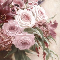 32W»x48H» SYMPHONY BOUQUET I by IGOR LEVASHOV – VASED FLORAL CHOICES of CANVAS