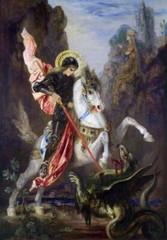 SAINT GEORGE GLOSSY POSTER PICTURE PHOTO roman greek soldier st the dragon 3226