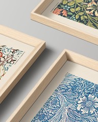 William Morris Canvas Wall Art 16x12in Vintage Poster Decor for Living Room B…