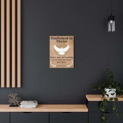 Confirmed in Christ 2 Peter 3:18 Bible Canvas Christian Wall Ar