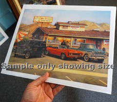 Woodies On The Wharf, Santa Cruz, Ca. Fine Art Prints By artist Chris Walsh