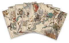 SET OF SIX Celestial Star Maps by Ignace Gaston Pardies circa 1693 24X24 Zodiac