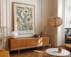 William Morris Floral Wall Art Art Nouveau Botanical Wallpaper Print