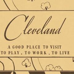 Cleveland, Ohio Pictorial City Map «Cleveland is Calling You» circa 1933