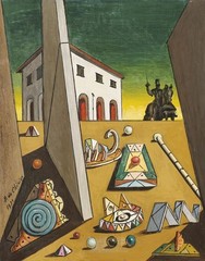 Giorgio de Chirico : The Game of Toys : Metaphysical Scene with Toys Art Print