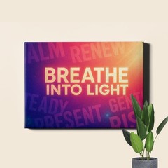Dawn gradient typography Poster Print motivational text background
