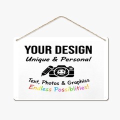 Custom Painting Wood Sign 8x12in Add Your Photo/Text for Decoration or DIY Craft