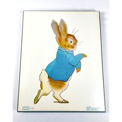 Vintage Beatrix Potter Nursery Wall Art Set 6 Mounted Prints 17×14 Peter Rabbit