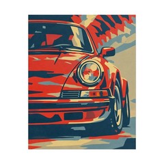 Classic Porsche 911 Poster – Vintage Sports Car Wall Art Print
